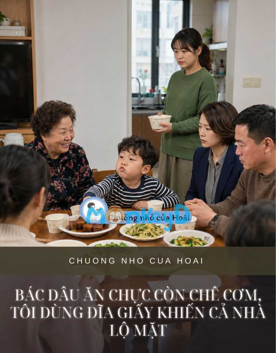Bác Dâu Ăn Chực Còn Chê Cơm, Tôi Dùng Đĩa Giấy Khiến Cả Nhà Lộ Mặt