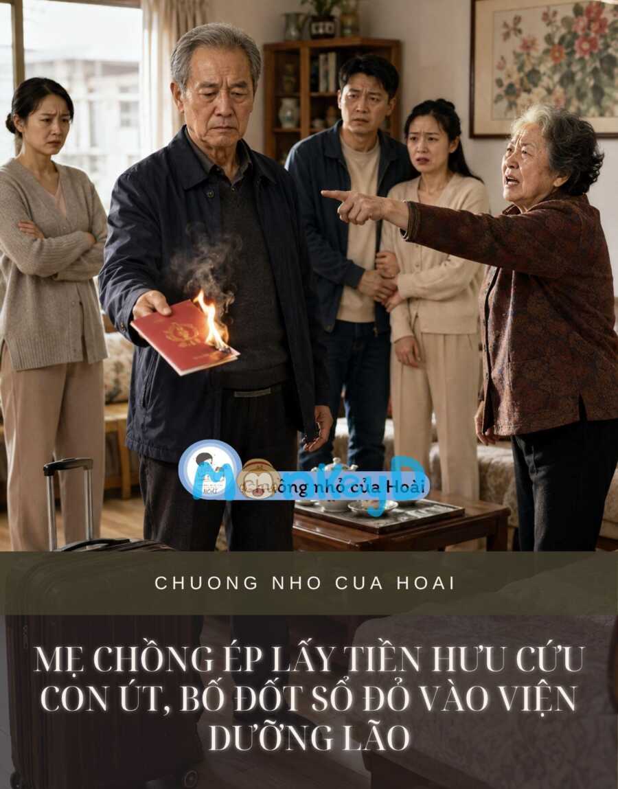 Mẹ Chồng Ép Lấy Tiền Hưu Cứu Con Út, Bố Đốt Sổ Đỏ Vào Viện Dưỡng Lão